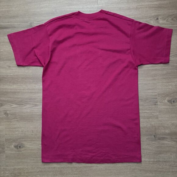 Vintage 90s Host Marriot Pink New York NY Spellout Single Stitch Size M TShirt - Picture 5 of 8